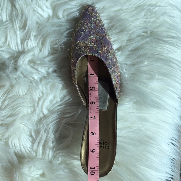 NWOB Charles Jourdan Lavender tweed Pointy Heels - Picture 9 of 16